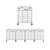 4 Pack Steel Foldable Garden Fence Floral Staked Trellis Panel Animal Barrier