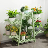 Indoor Outdoor Bamboo Wood 6-Shelf Flower Pot Plant Stand in Green Finish Indoor Outdoor Bamboo Wood 6-Shelf Flower Pot Plant Stand in Green Finish
