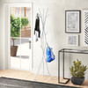 74-inch White Metal Coat Rack Entryway Hall Tree Umbrella Stand 74-inch White Metal Coat Rack Entryway Hall Tree Umbrella Stand