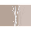74-inch White Metal Coat Rack Entryway Hall Tree Umbrella Stand 74-inch White Metal Coat Rack Entryway Hall Tree Umbrella Stand