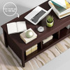 Lift Top Coffee Table with Hidden Storage Compartment-Black