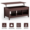 Lift Top Coffee Table with Hidden Storage Compartment-Black