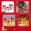 3 Pieces Christmas Lighted Gift Boxes Decorations with 60 LED Lights for Indoor and Outdoor