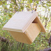 Hand Crafted Pine Wood Hanging Bird House for Carolina Wrens - Made in USA