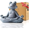 Zen Garden Meditating Yoga Frog Statue