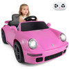 12V Electric Ride On Car Licensed RUFCTR with Remote Control and Music-Pink