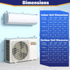 23000 BTU 208/230V Mini Split Heat Pump Heats at 5?°F  Anti-Freeze Chassis Technology