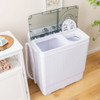 Portable Twin Tub Washing Machine with Timer Control