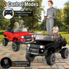 24V 2 Seater Ride on Car 4WD/2WD Switchable for Kids with Remote for Ages 3+-Black