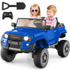 24V 2 Seater Ride on Car 4WD/2WD Switchable for Kids with Remote for Ages 3+-Black