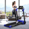 2.25 HP Electric Motorized Folding Running Treadmill Machine with LED Display-White