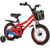 14 Inch Kids Bike Red with Pink Helmet Protective Set