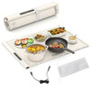 Food Warming Mat Rollable and Portable Electric Warming Tray with Fasting Heating-Gray