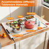 Food Warming Mat Rollable and Portable Electric Warming Tray with Fasting Heating-Gray