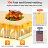 Food Warming Mat Rollable and Portable Electric Warming Tray with Fasting Heating-Gray