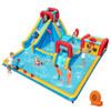 Inflatable Double Water Slide Park 9-in-1 Giant Bounce House 750W Blower Included