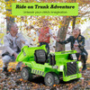 Kids Ride on Dump Truck 12V Ride on Car with Electric Dump Bed-Green