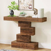 Modern Farmhouse 42-inch Console Accent Sofa Table in Rustic Brown Wood Finish