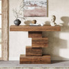 Modern Farmhouse 42-inch Console Accent Sofa Table in Rustic Brown Wood Finish