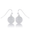 .6 Ct Elegant CZ Disk Earrings