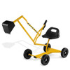 Sand Digger for Kids Sandbox Toy Digger with 2-Handed Controls and Flexible Shovel-Yellow