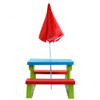 Kids Picnic Folding Table and Bench with Umbrella