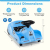 12V Electric Cleaning Go Kart with Detachable Mop and Remote Control-Blue