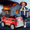 Kids Ride on Fire Truck with Remote Control and Extinguisher-Red