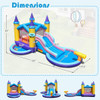 6-in-1 Inflatable Kids Water Park with 678W Blower