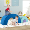 Rainbow Arc Climber Playset Foam Climbing Blocks with Machine Washable Covers-Multicolor