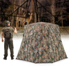 360 One Way See Through Ground Hunting Blind for Deer and Turkey Hunting
