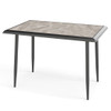 Sintered Stone Dining Table 44" Rectangular Kitchen Table with Metal Frame Indoor Modern Breakfast 
