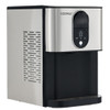 Self Dispensing Nugget Ice Maker Countertop with Soft Chewable Pellet Ice Cubes-Silver