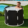 66 Gal Foldable Ice Bath Tub with Lid for Adult