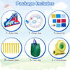 6-In-1 Inflatable Water Park with 735W Blower