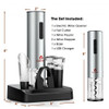 6-in-1 Electric Wine Bottle Opener Set with Foil Cutter