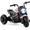 6V Kids Electric Motorcycle with LED Headlight and Music for Toddlers Aged 3-5-Pink