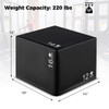 3 In 1 Foam Plyometric Box with 3 Heights and Easy-to-Clean PU Cover-16 Inches