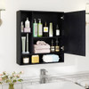 Wall Mounted  Bathroom Cabinet with Mirror Single Door-White