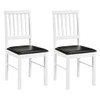 Dining Chairs Set of 2 Modern Mid Century Dining Room Chairs-White