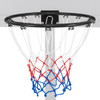 18 Inch Basketball Rim Goal Replacement with All Weather Net and Mounting Hardware-Black