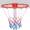 18 Inch Basketball Rim Goal Replacement with All Weather Net and Mounting Hardware-Black