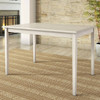 Farmhouse 32 x 48 inch Dining Table in Antique White Wood Finish