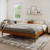 King size Solid Hardwood Platform Bed Frame in Natural Wood Finish