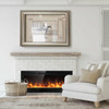 50 Inch Recessed Electric Insert Wall Mounted Fireplace with Adjustable Brightness