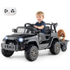 12V Kids Ride On UTV Car with Detachable Trailer-Black