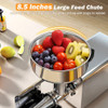 450W High-Output Tomato Strainer with 8.5 Inch Chute for Home and Commercial