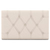 Upholstered Headboard for Twin Size Bed with Fabric Upholstery-Beige