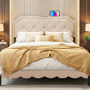 Headboard for Queen and Full Size Bed Tufted Upholstered Head Board-Gray