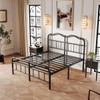 King Size Industrial Vintage Heavy Duty Steel Slat Bed Frame